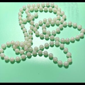 White beaded necklace #159